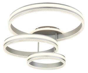 Globo 67377-72 - Lampă de tavan LED dimabilă FRANCINE LED/72W/230V argintie + telecomandă