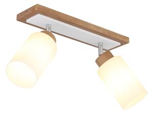 Globo 15977-2 - Spot orientabil ROWENA 2xE27/60W/230V bej/alb