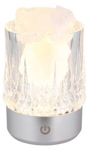 Globo 21044S - Lampă de birou LED LIZZY cu control tactil LED/1W/5V 3000K 1200 mAh argintie