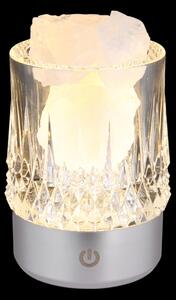 Globo 21044S - Lampă de birou LED LIZZY cu control tactil LED/1W/5V 3000K 1200 mAh argintie
