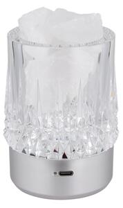 Globo 21044S - Lampă de birou LED LIZZY cu control tactil LED/1W/5V 3000K 1200 mAh argintie