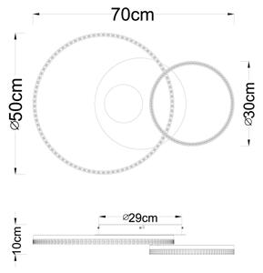 Globo 48480-30 - Plafonieră LED SANFORD LED/30W/230V 3000K 70x50 cm bej