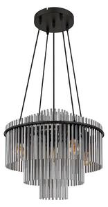 Globo 15698H1 - Lustru pe cablu GORLEY 5xE27/60W/230V, negru