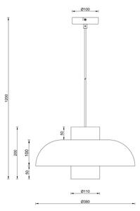 Globo 15755S - Lustră suspendată pe cablu LOWE 1xE27/60W/230V negru