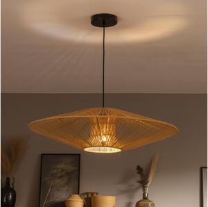 Brilagi - Lustră suspendată pe cablu CERIA BOHO 1xE27/40W/230V diametru 70 cm negru/maro