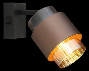 Globo 15560-1C - Aplică de perete tip spot MILLEY 1xE27/40W/230V negru/bronz