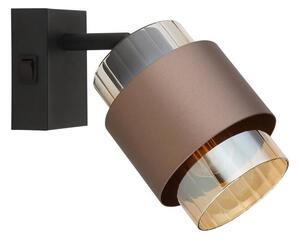 Globo 15560-1C - Aplică de perete tip spot MILLEY 1xE27/40W/230V negru/bronz