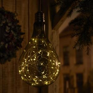 Luxform Lighting Lampă baterie LED pară fumurie fir PS160 transparent 92803.906.00