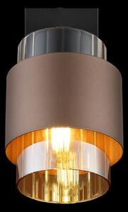 Globo 15560-1C - Aplică de perete tip spot MILLEY 1xE27/40W/230V negru/bronz