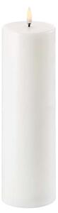 Uyuni - Pillar Candle LED Nordic White 7,8 x 25 cm