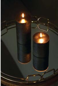 Uyuni Lighting - Pillar Candle LED 7,8x15,2 cm Rustic Forest Black Uyuni Lighting