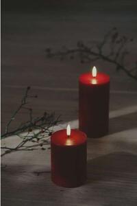 Uyuni Lighting - Pillar Candle LED 7,8x15,2 cm Rustic Carmine Red Uyuni Lighting