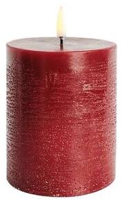 Uyuni - Pillar Candle LED 7,8x10,1 cm Rustic Carmine Red Uyuni
