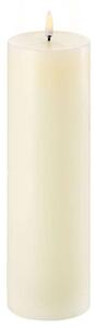 Uyuni - Pillar Candle LED Ivory 7,8 x 25 cm