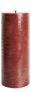 Uyuni - Pillar Candle LED 7,8x20,3 cm Rustic Carmine Red Uyuni