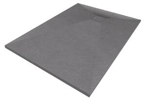 Gamma Erga Oldaf, cadă de duș dreptunghiulară SMC 120 x 80 cm, gri mat, ERG-GMA-OL-80120G