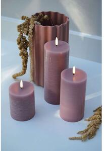 Uyuni Lighting - Pillar Candle LED 7,8x10,1 cm Rustic Dusty Rose Uyuni Lighting
