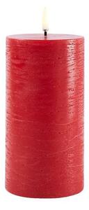 Uyuni - Pillar Candle LED 7,8x15,2 cm Rustic Red Uyuni