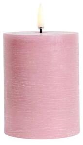 Uyuni - Pillar Candle LED 7,8x10,1 cm Rustic Dusty Rose Uyuni