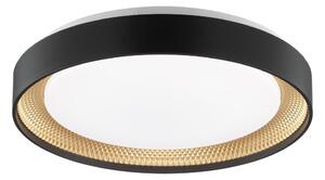 Brilliant - Plafonieră LED dimabilă WALDO LED/24W/230V negru/auriu + telecomandă