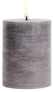 Uyuni - Pillar Candle LED 7,8x10,1 cm Rustic Grey Uyuni