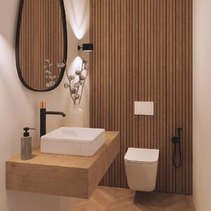 Invena Invena, lavoar ceramic pătrat 365x365x120 mm, alb lucios, INV-CE-63-K01-L