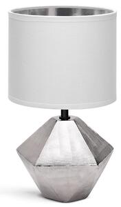 Lampă de masă 1xE14/40W/230V argintie/albă Aigostar