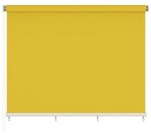 Jaluzea tip rulou de exterior, galben, 350x140 cm
