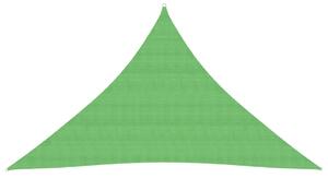 Pânză parasolar, verde deschis, 2,5x2,5x3,5 m, HDPE, 160 g/m²
