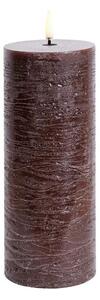 Uyuni - Pillar Candle LED 7,8x20,3 cm Rustic Brown Uyuni