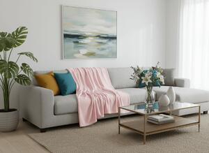 Patura din microplus SOFT, roz deschis Dimensiune: 160 x 200 cm