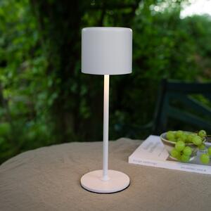 Markslöjd Lampa de masă cu baterie Filo pentru exterior, albă, reglabil, Alb, Metal, Modern
