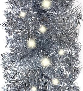 Ghirlandă de Crăciun cu lumini LED, argintiu, 5 m