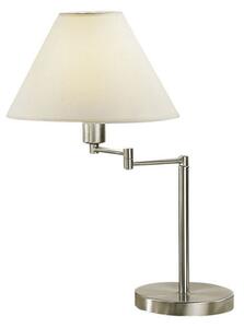 Austrolux Lampă de masă Hilton, pivotantă, nichel, Gri, Camera de zi / sufragerie, Metal, Modern