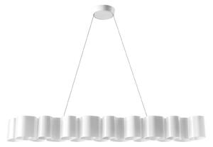 Stilnovo Lampă suspendată LED Honey, dimabilă, lungime 139 cm, reglabil, Alb, Camera de zi / sufragerie, Plastic, Modern