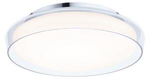 Paulmann Luena plafonieră LED de tavan, IP44, crom, Ø 35 cm, Metalic, Camera de zi / sufragerie, Metal, Modern