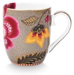 Cană din porțelan, Pip Studio, Khaki, 145 ml, colecția Blooming Tales
