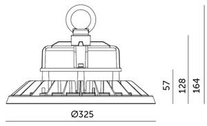 Plafonieră LED industrială RIO HIGHBAY LED/200W/230V 4000K IP65