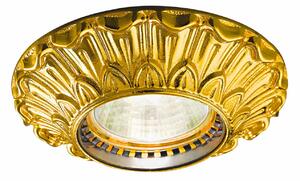 KOLARZ Kolarz spot de plafon Milady, Ø 10 cm, placat cu aur 24 carate, reglabil, Auriu / Alamă, Camera de zi / sufragerie, Metal, Antichitate