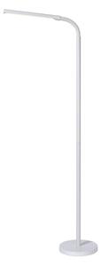 Lucide Lampadar LED Gilly, alb, flexibil, metal, înălțime 153 cm, Alb, Studiu / Birou, Metal