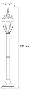 Corp de iluminat exterior FLORENCJA 1xE27/20W/230V IP43