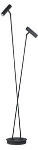 HELL Tom Pro LED lampadar LED, negru, 2 becuri, CCT, dimabil, reglabil, Negru, Camera de zi / sufragerie, Metal, Modern