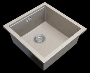 Gamma Decor 4850, chiuveta granit cu 1 compartiment 480x500x215 mm, bej, GMA-ZLE000169