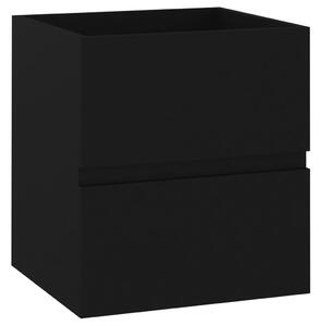 Dulap de chiuvetă, negru, 41x38,5x45 cm, PAL