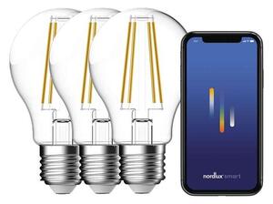 Nordlux - Becuri Smart 4,7W (600lm) 2200-6500K Clear 3-pack E27 Nordlux