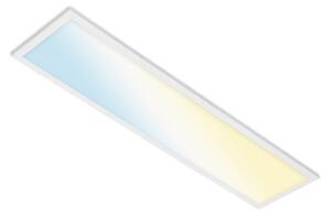 Briloner Plafonieră cu LED Piatto S dimabilizabilă CCT alb 100x25cm, reglabil, Alb, Camera de zi / sufragerie, Plastic, Modern