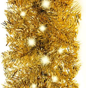 Ghirlandă de Crăciun cu lumini LED, auriu, 10 m