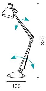 Eglo 82939 - Lampa de masa TIME 1xE27/60W/230V