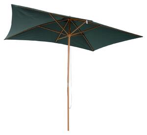 Outsunny Umbrelă din Lemn pentru Extern Grădină  2X3M Verde