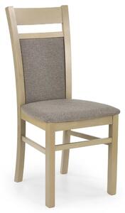 Scaun GERARD 2, gri/stejar sonoma, stofa clasica/lemn de fag, 44x55x97